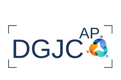 Die Grafik zeigt das Logo der Deutschen Gesellschaft für Jobcoaching bestehend aus den BUchstaben DGJC AP